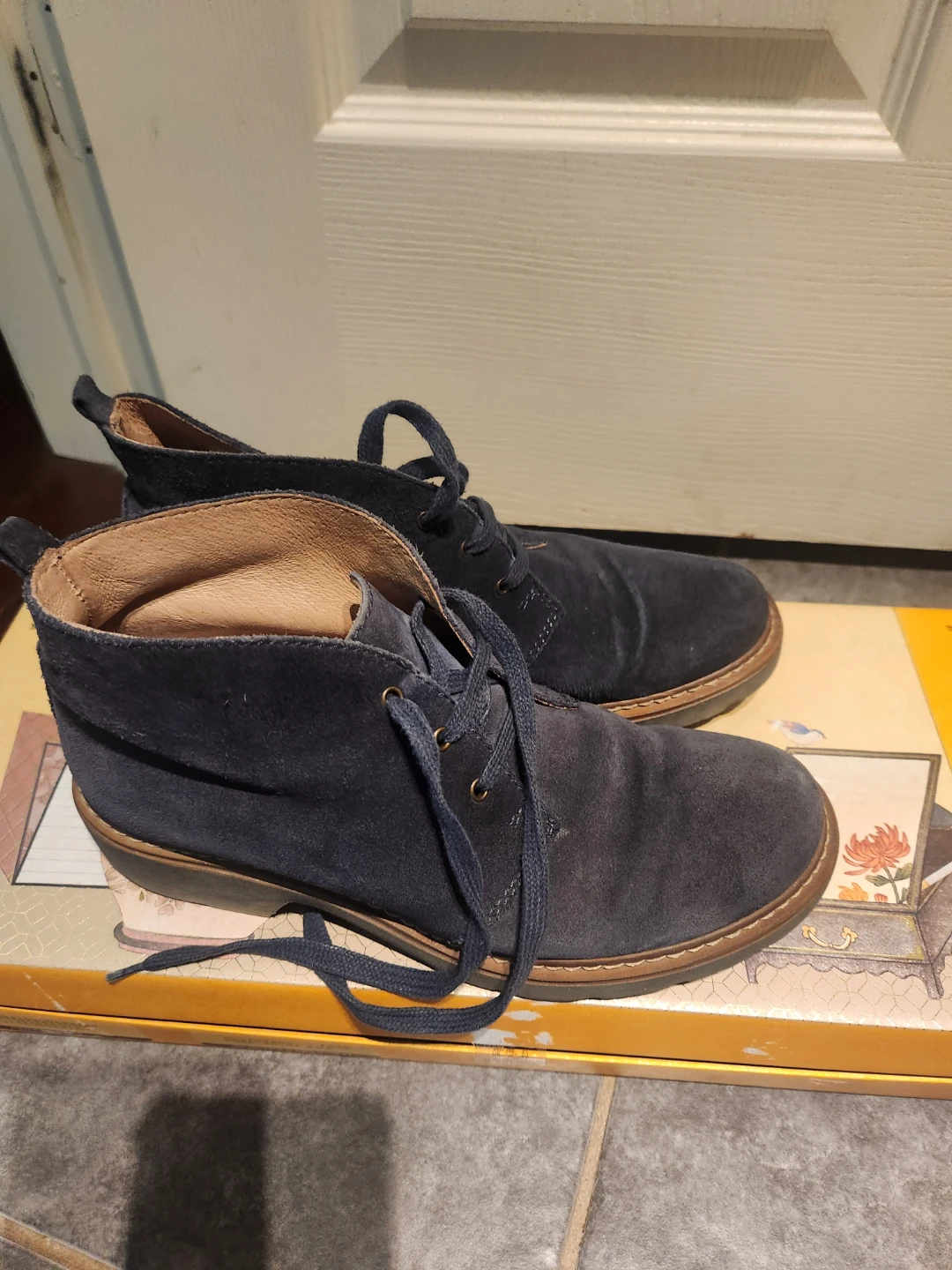 Navy Suede Desert Boots - photo 2