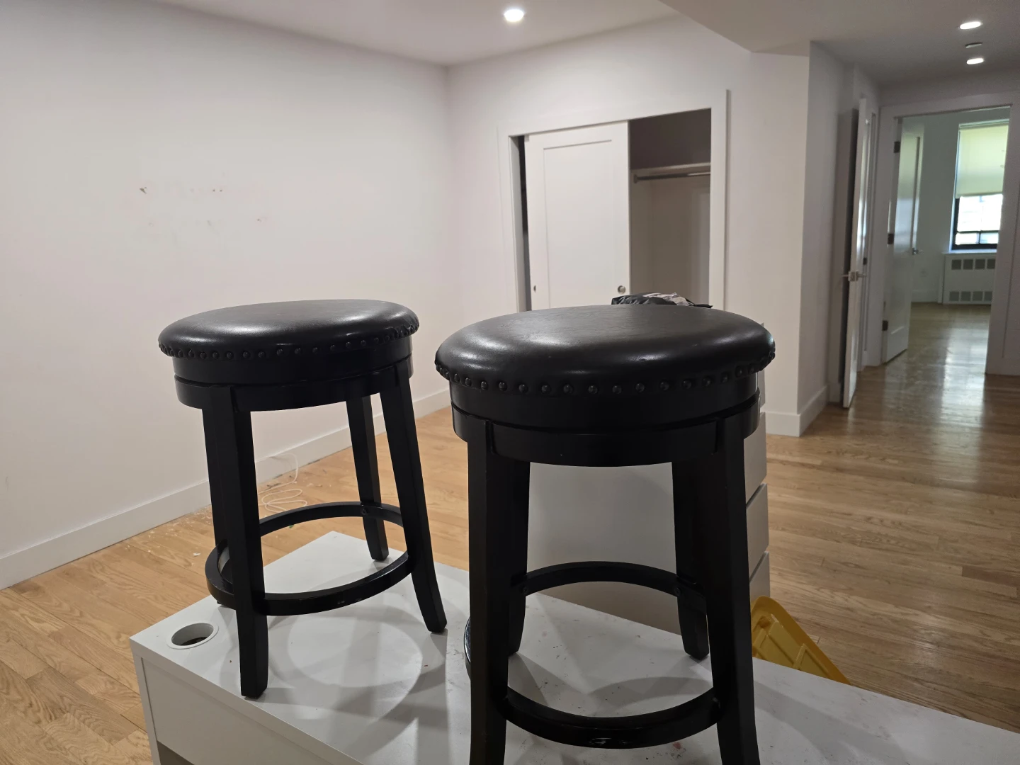 Set of 2 Black Swivel Bar Stools $50 for both - photo 4