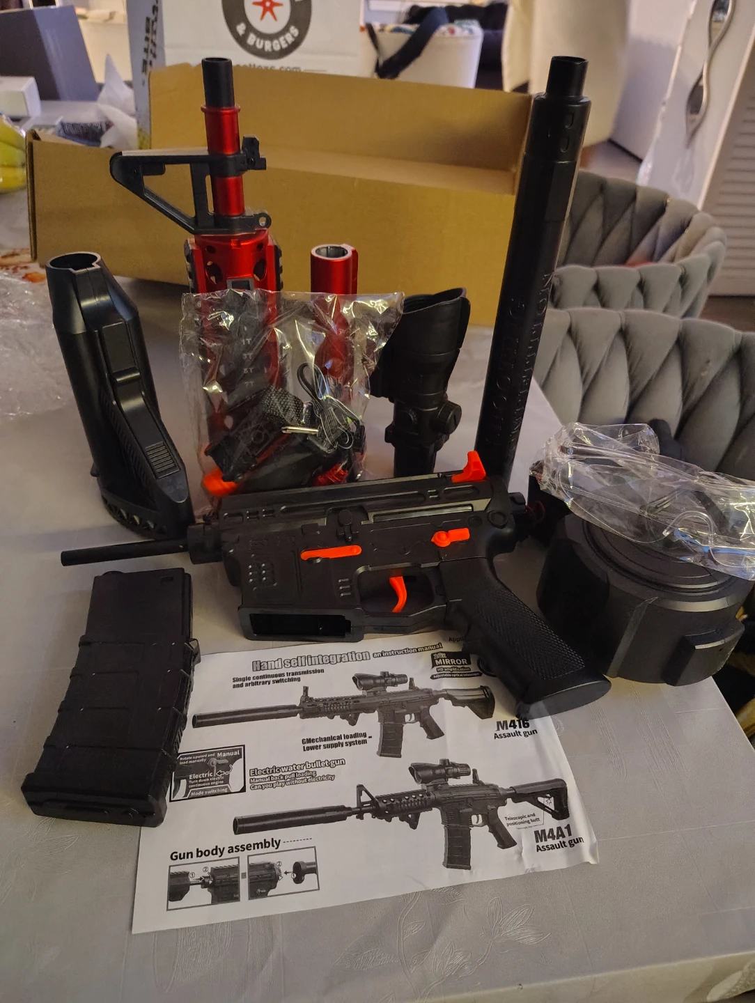 M416 Assault Rifle Toy Gel Blaster  ( Upgraded version). - photo 3