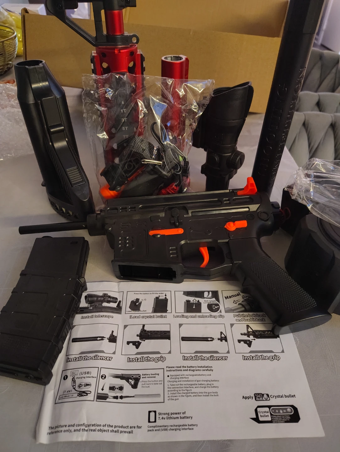 M416 Assault Rifle Toy Gel Blaster  ( Upgraded version). - photo 4
