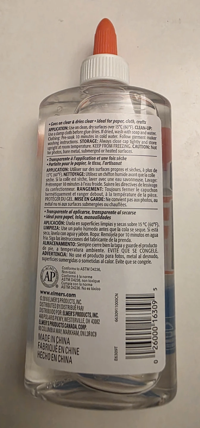Elmer's Washable Clear Glue - 266 mL - photo 2