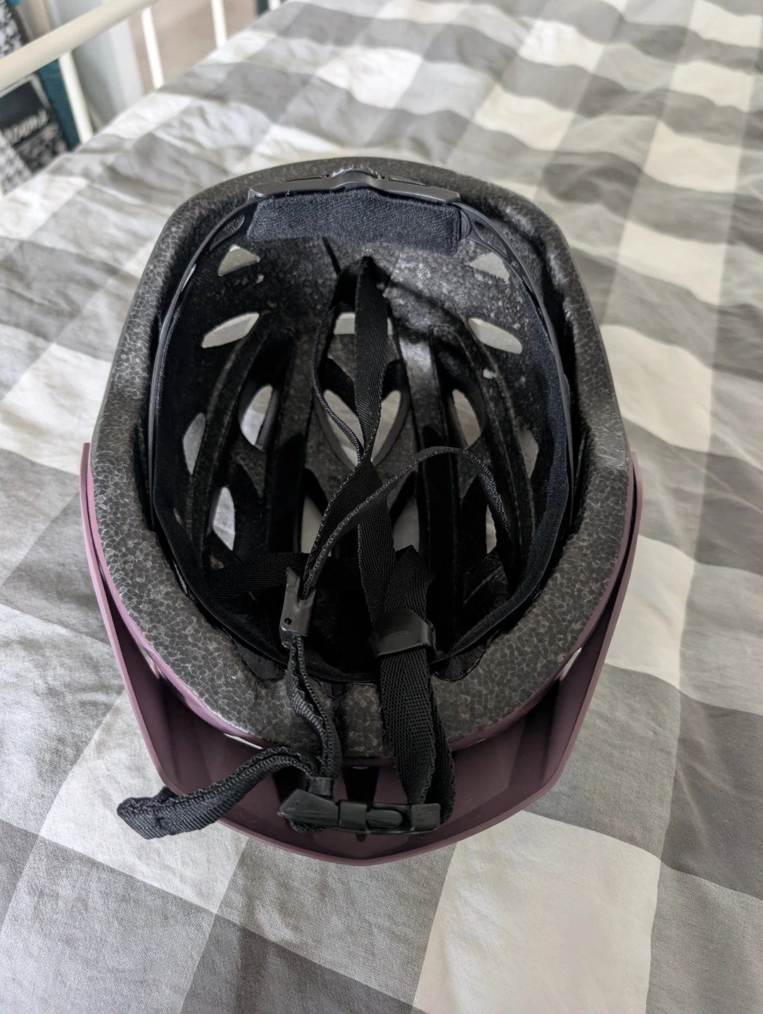 Purple Bike Helmet - used for 2 hrs only - one size - photo 2