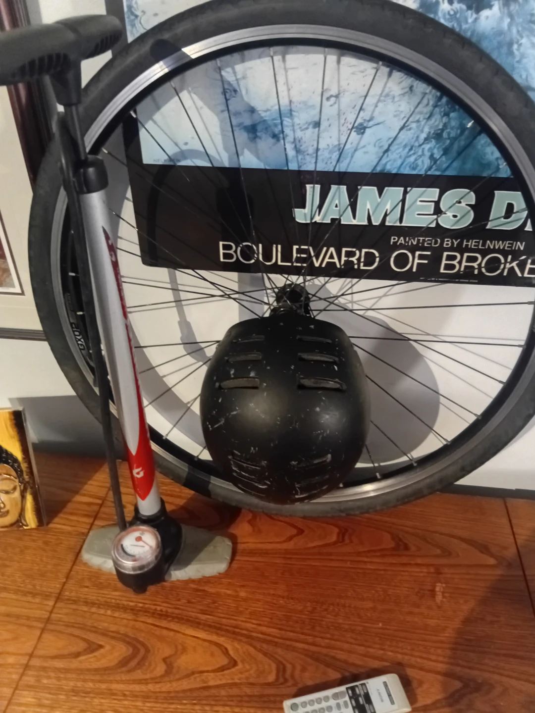 HeaveyWheel, Helmet and Pump with psi gauge on in - photo 2