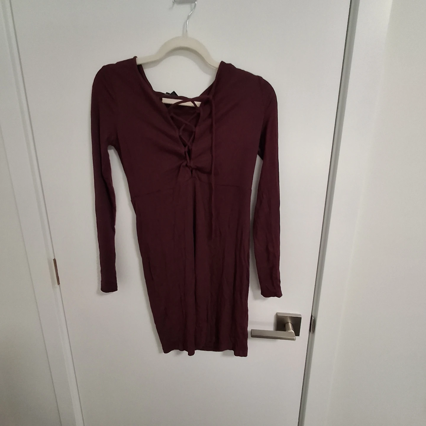 Forever 21 Ribbed Lace-Up Dress