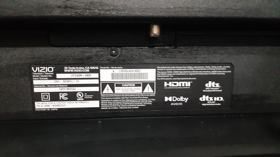 VIZIO VF40M - 0809 Television - photo 4