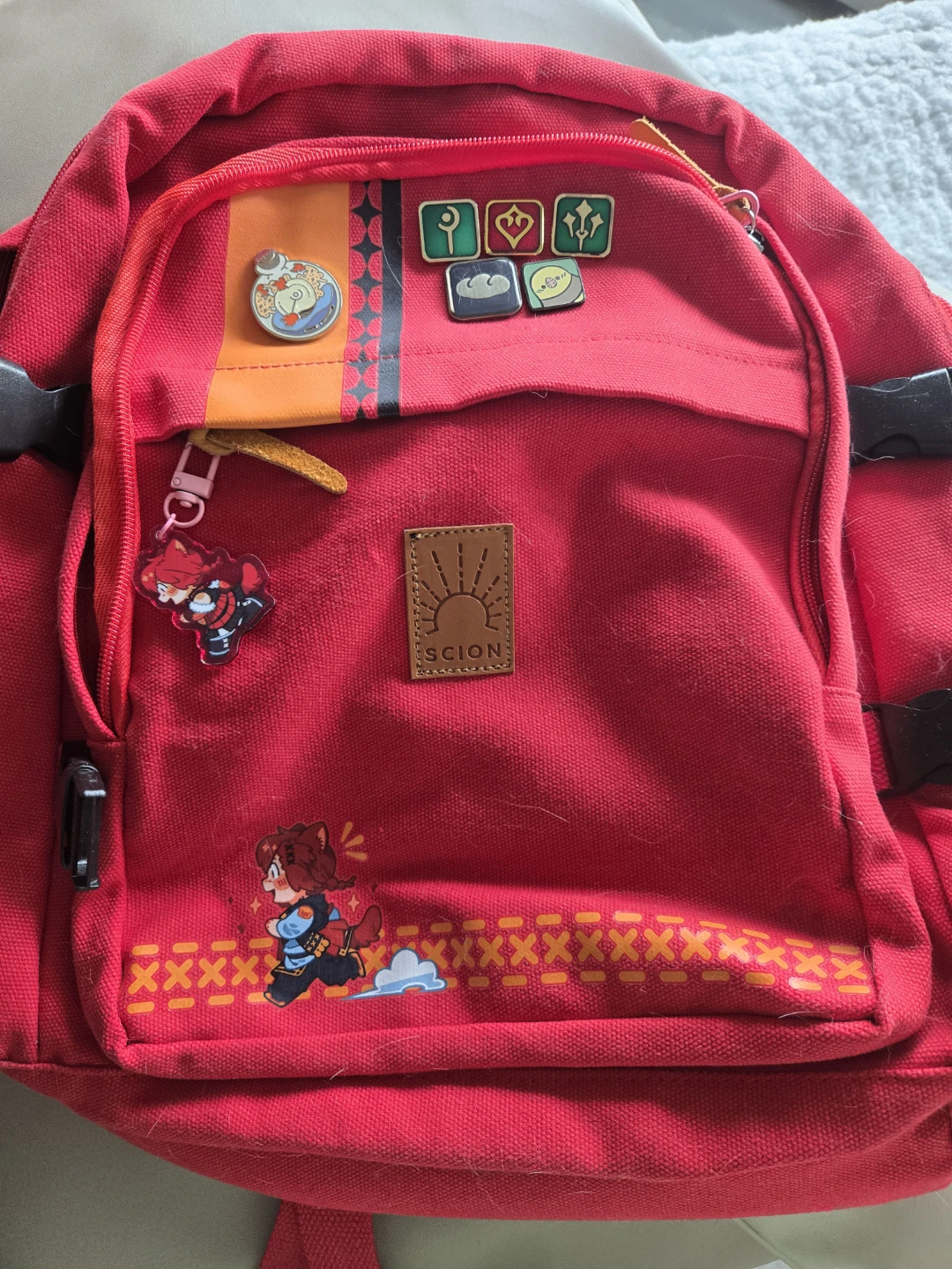 G'raha Tia Final Fantasy XIV fan Backpack with Pins