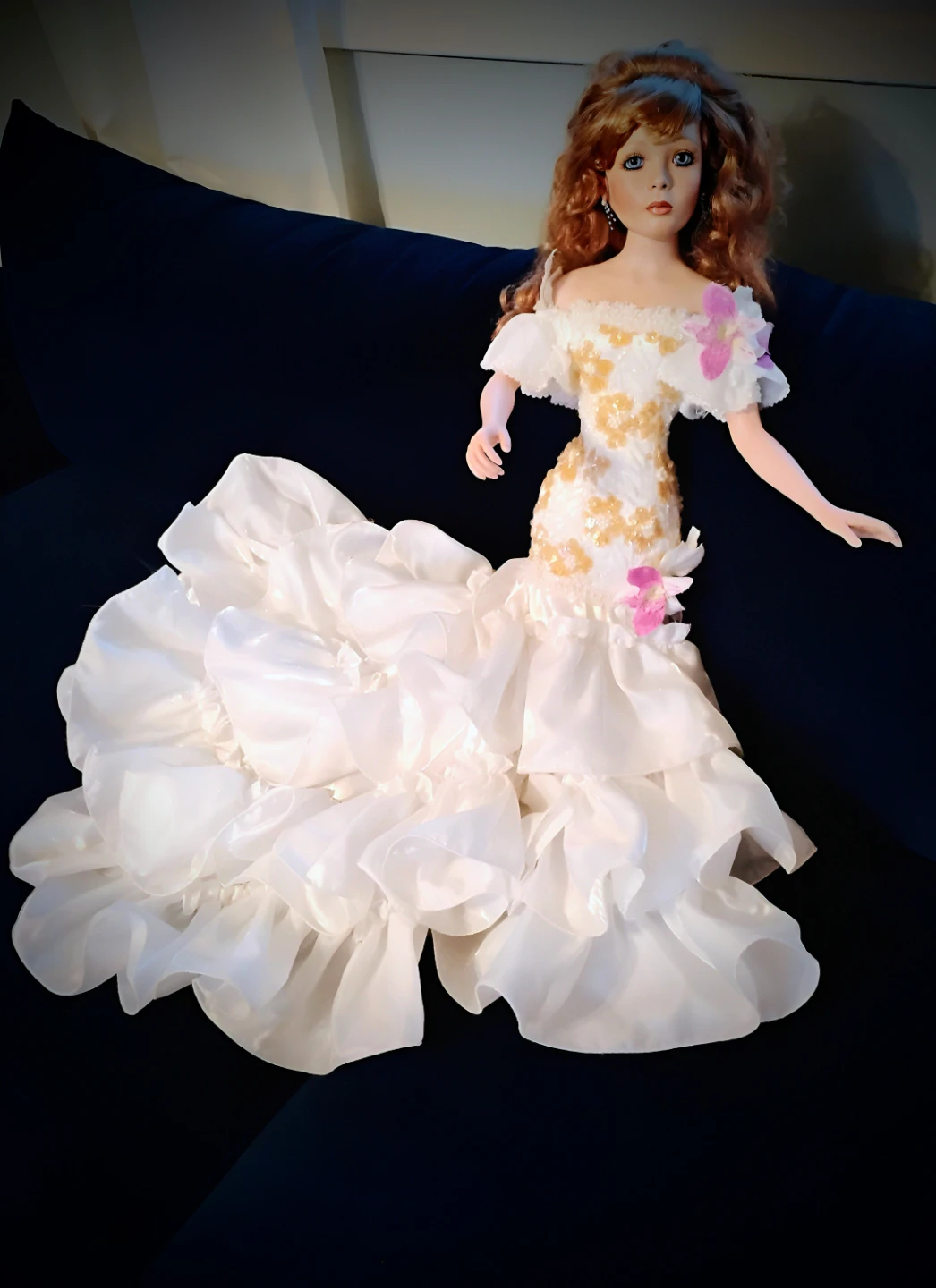 Danbury Mint porcelain Doll"Summer Splendor" designed by Rustie. - photo 2