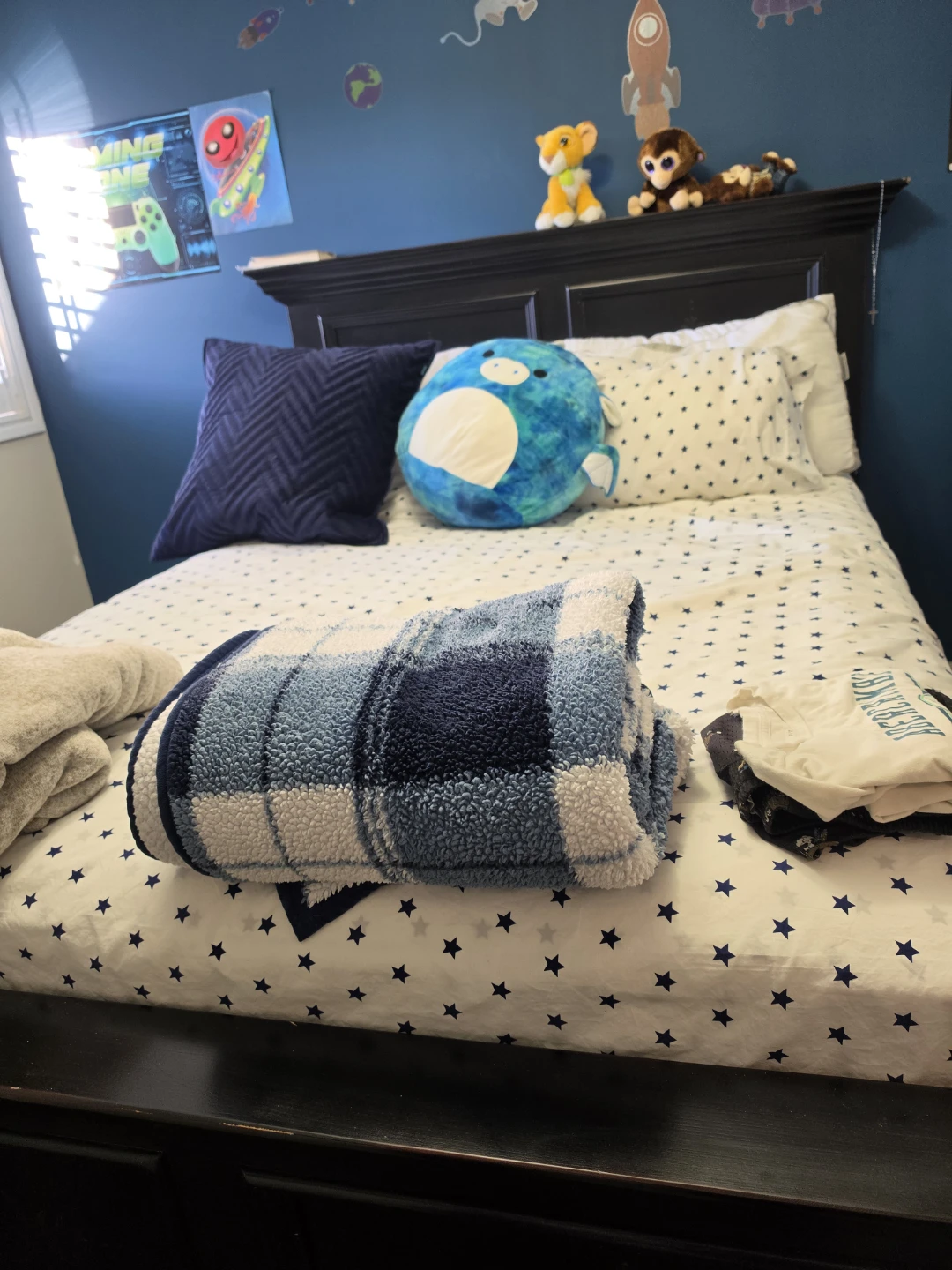 Black Wooden Bed Frame - photo 3