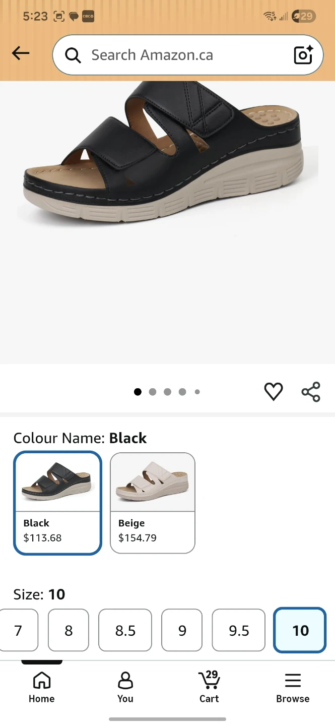 Ortho+rest Women's Arch Support Slides Black Size 10 - photo 3