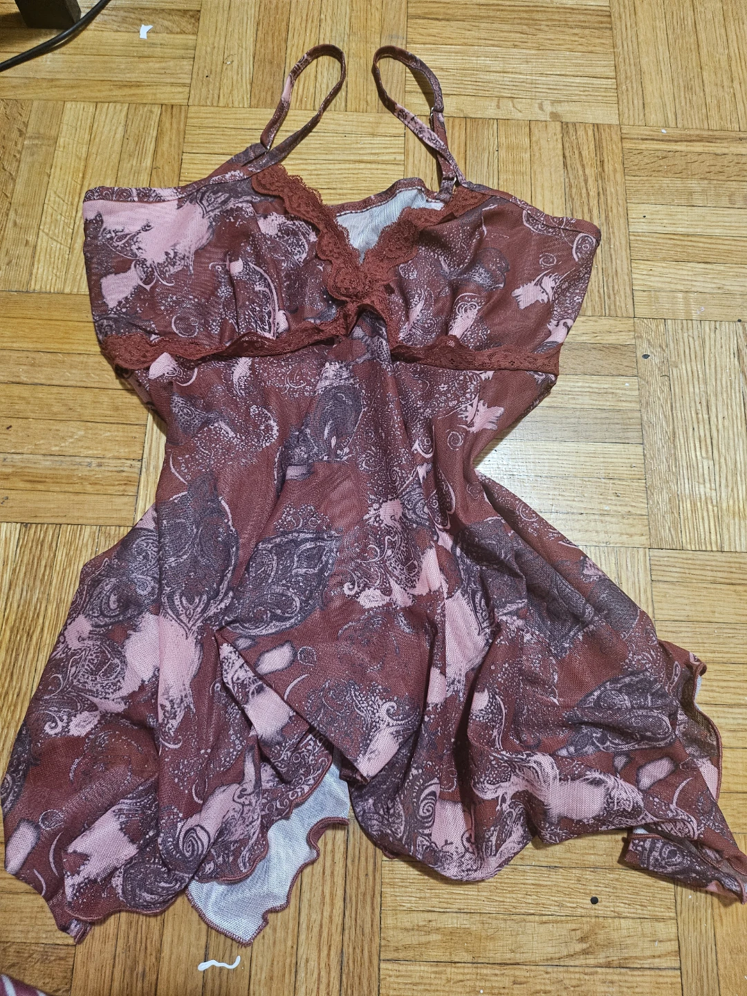 Women's Floral Mesh Camisole Topsize large - photo 4