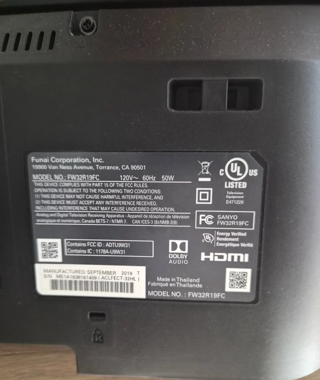 SANYO 32" Roku TV - photo 2