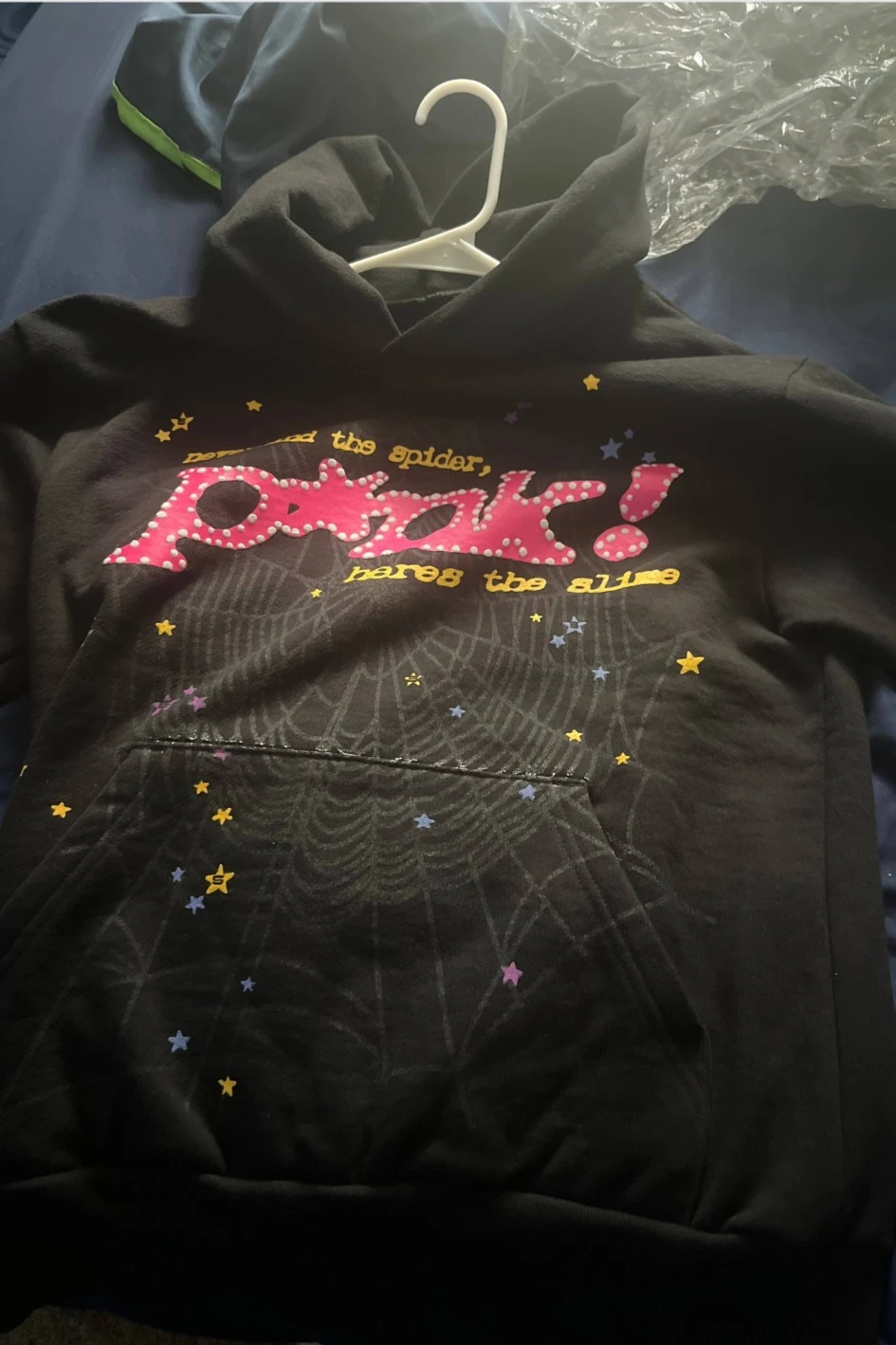 Pink spider hoodie authentic