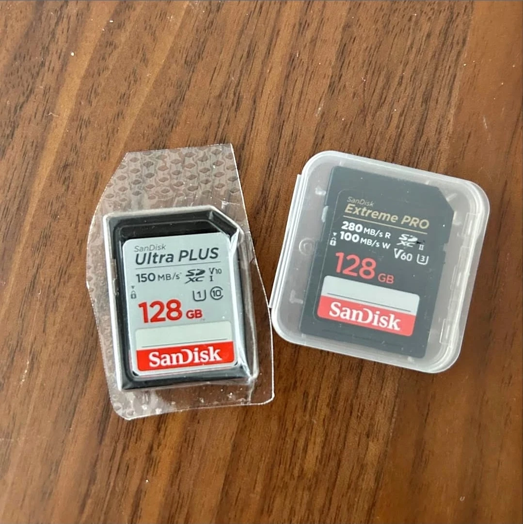 SanDisk Ultra PLUS & Extreme PRO 128GB SD Cards