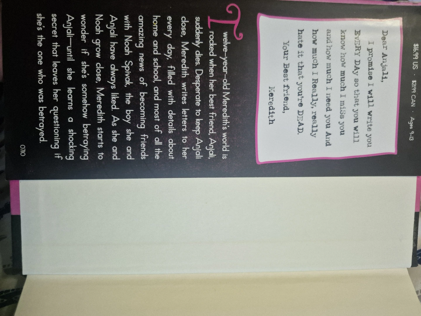 Dear Anjali by Melissa Glenn Haber Book