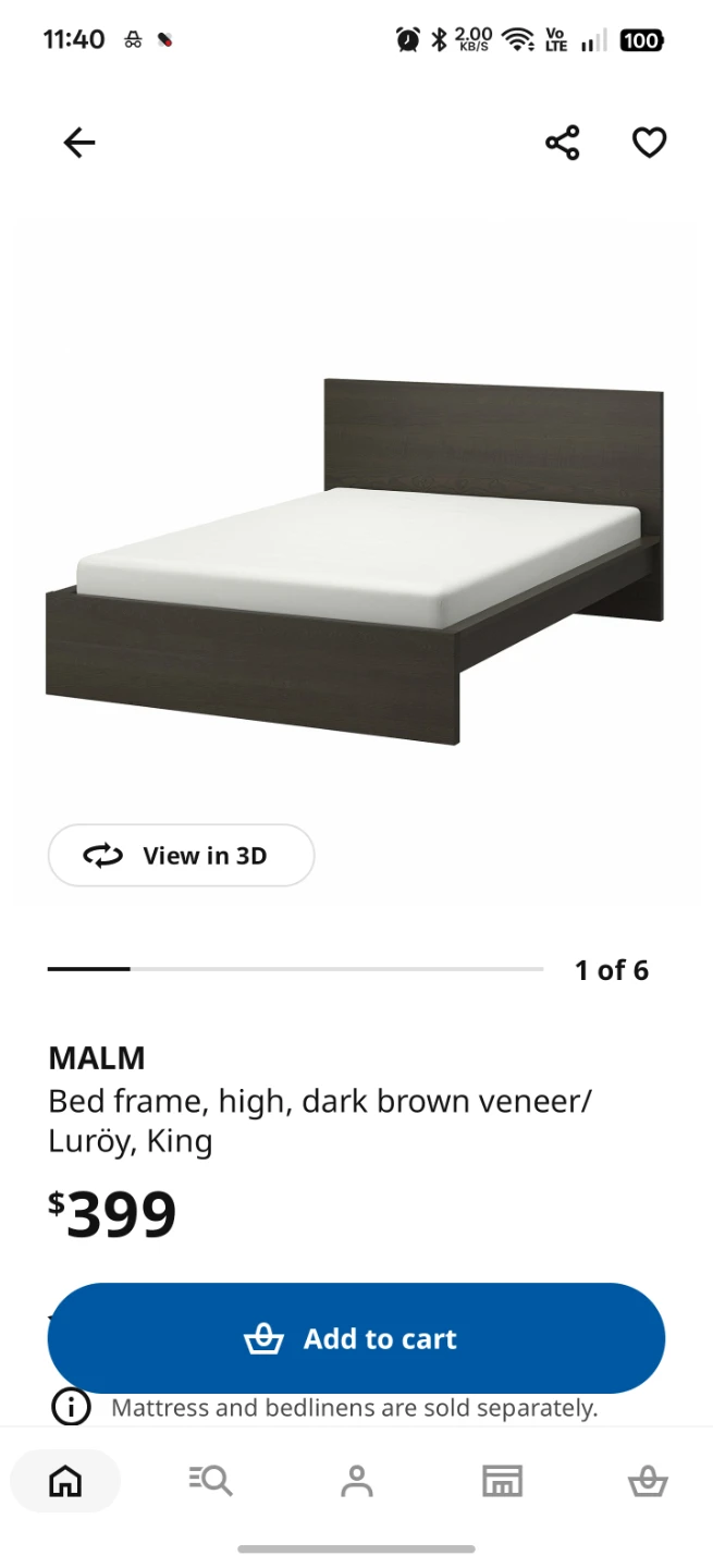 IKEA MALM High Bed Frame - King Size - photo 2