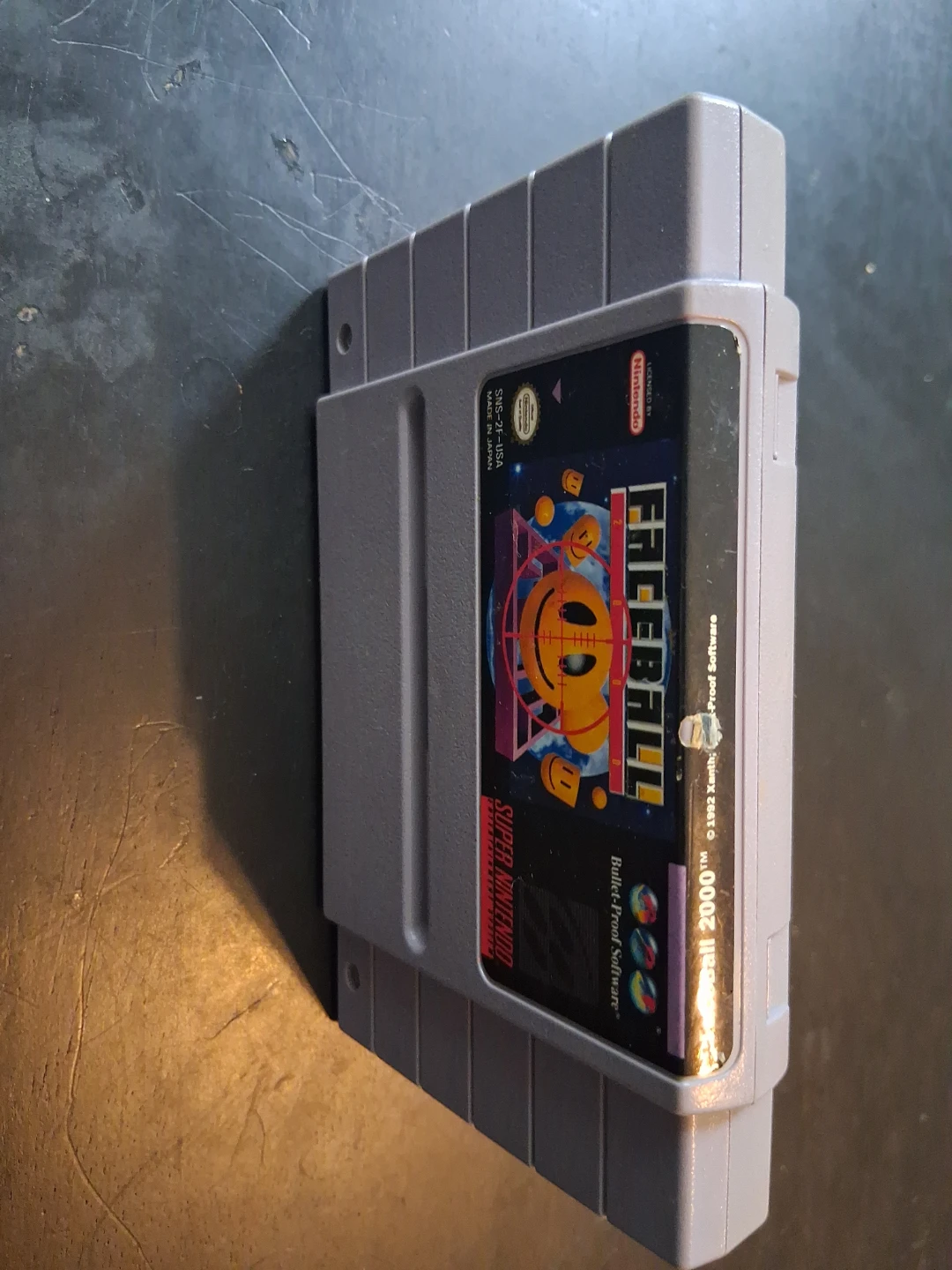 Super Nintendo Faceball 2000 Game Cartridge - photo 3