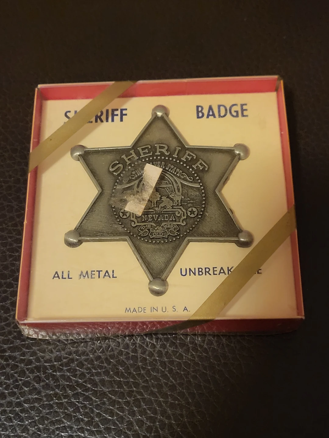 Vintage 1950's Metal Toy Sheriff Badge