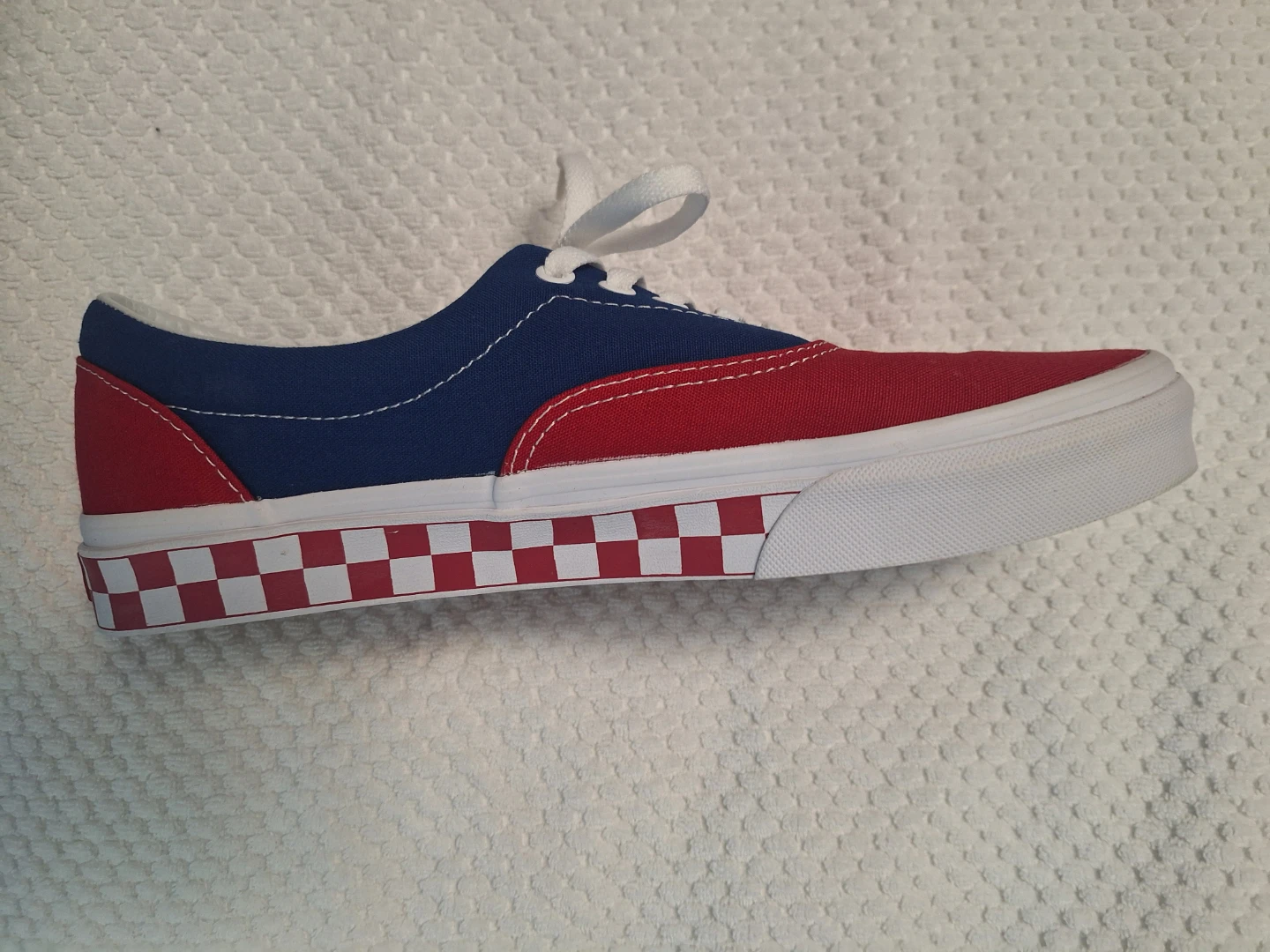 Croatia coloured Vans Era Red/Blue Checkerboard Sneakers - photo 5