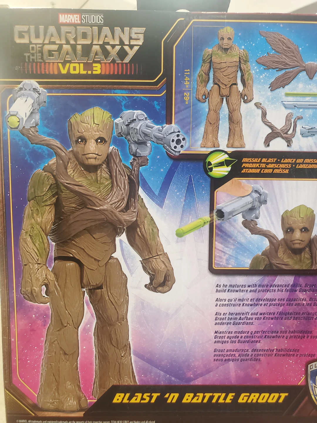 Marvel Blast 'N Battle Groot Action Figure - photo 2