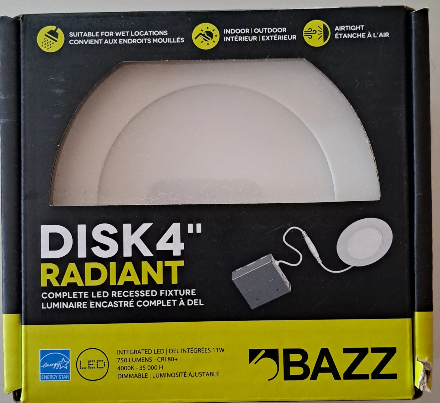 Bazz Disk4" Radiant LED Recessed Fixture