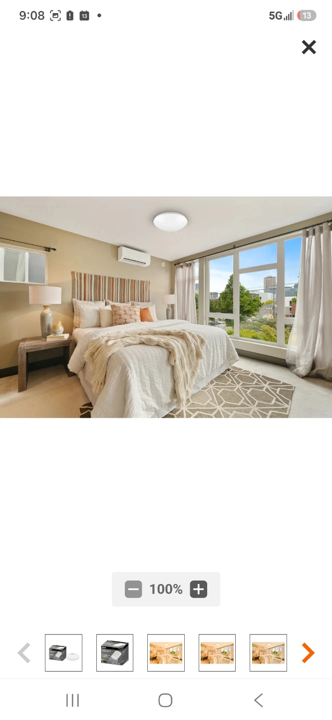 4-Pack LED Colour Changing Flush Mount Lights - photo 4