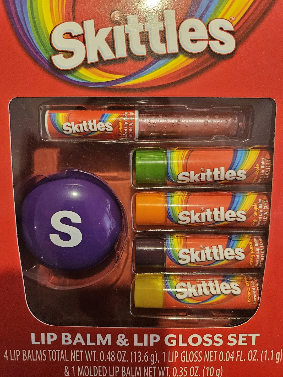 Skittles Lip Balm & Lip Gloss Set
