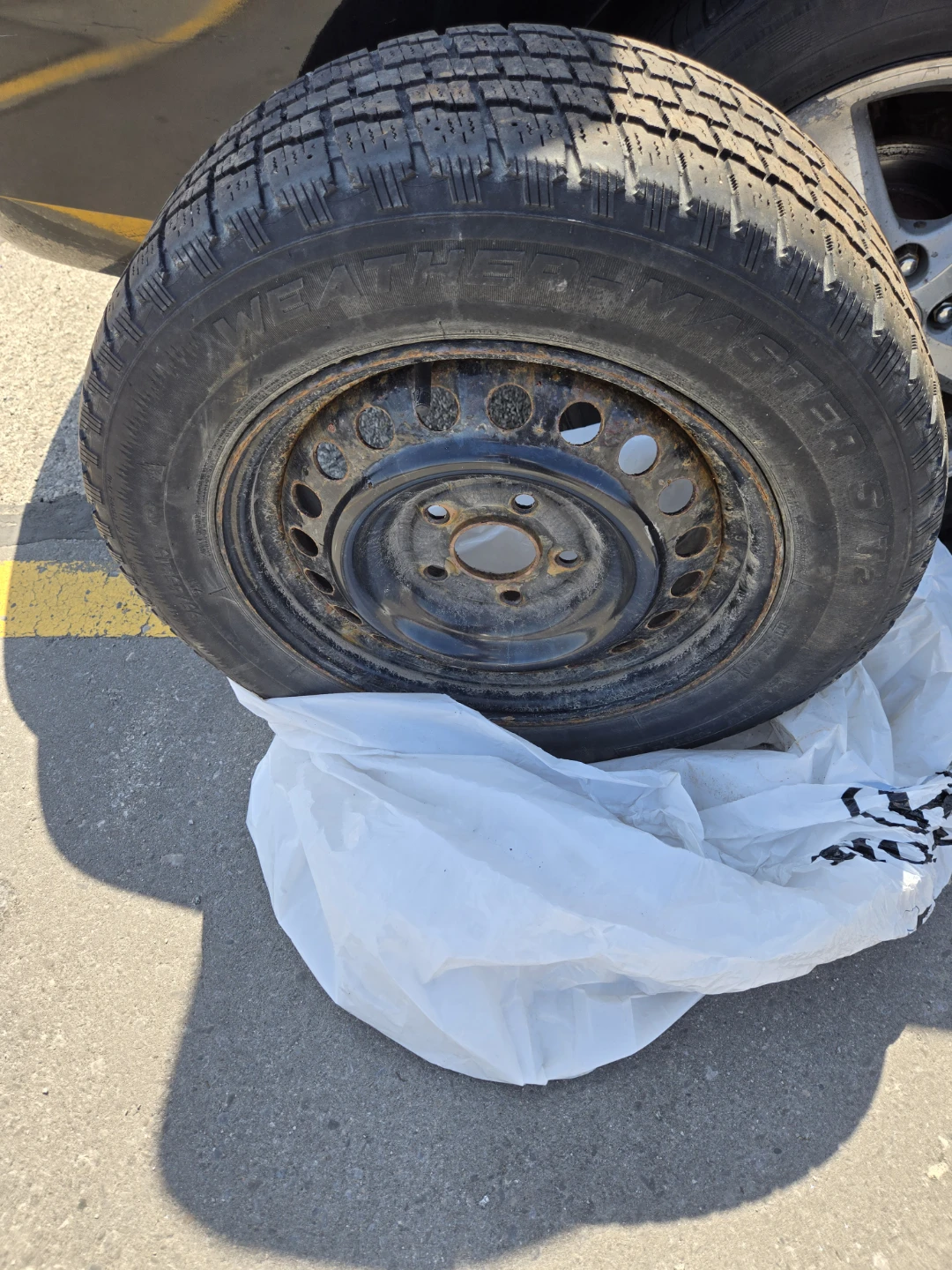 Cooper Weather-Master Winter Tire on Rim