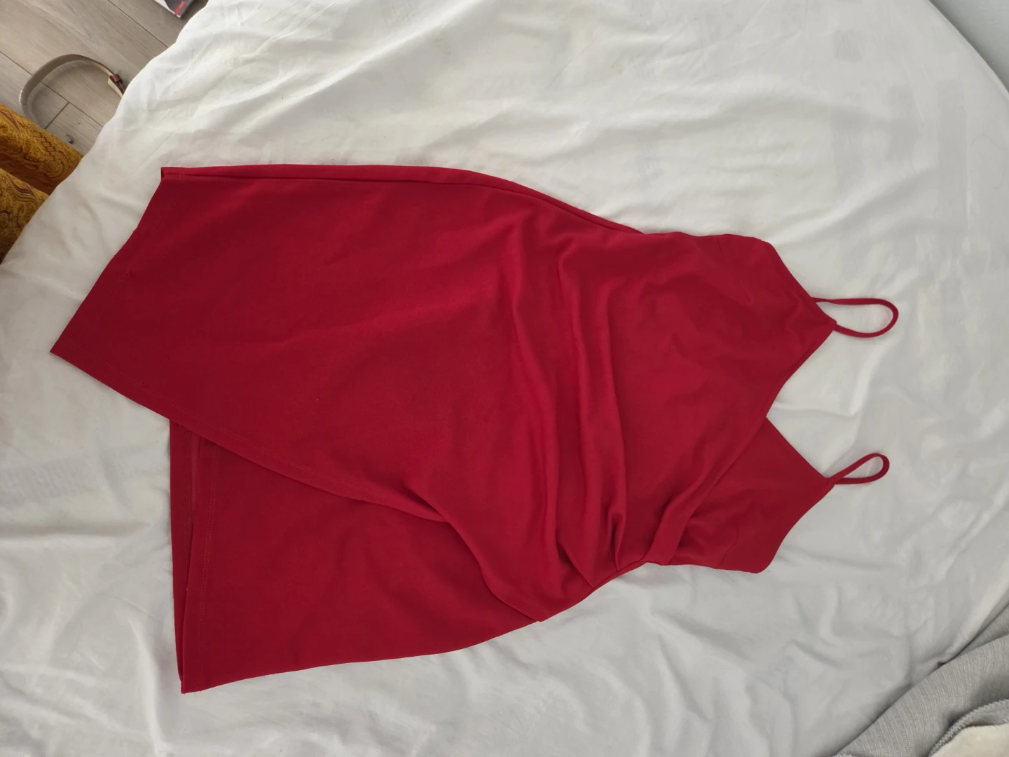 Red Spaghetti Strap Dress