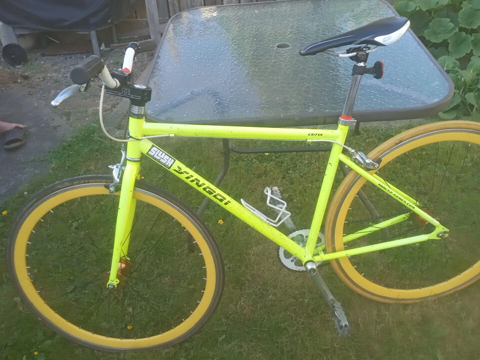 Fuji CD701 Single Speed Bike - Yellow