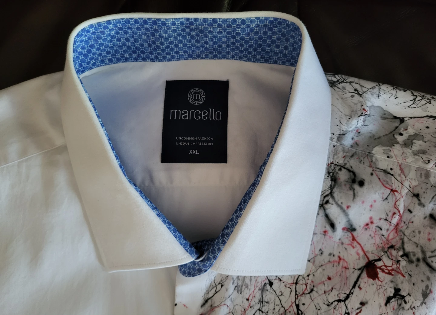 Marcello Men's Dress Shirt, Unique and Bold!