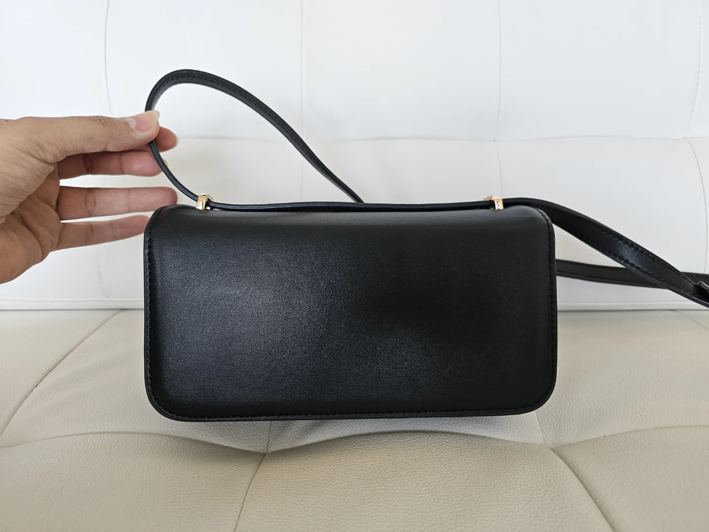 Authentic Tory Burch Black Leather Shoulder Bag - photo 5