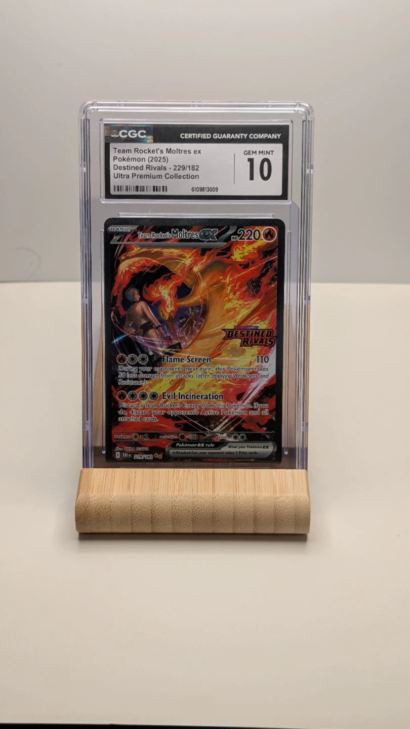 Team Rocket's Moltres ex Pokémon Card - Gem Mint 10