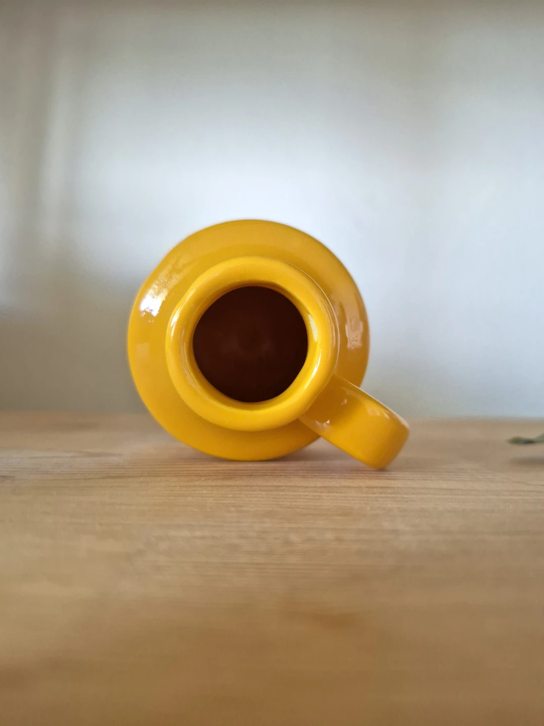 Vintage MINI Jug Vase West German Ceramic: Yellow 💛 - photo 5