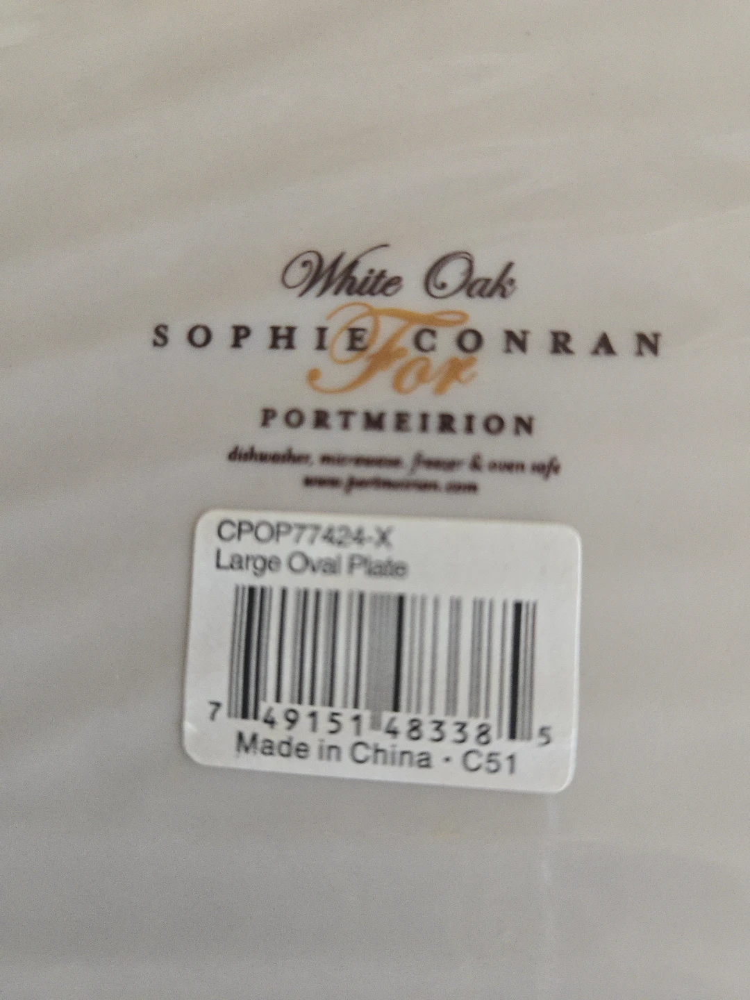 Portmeirion Sophie Conran White Oak Large Oval Plate - photo 3