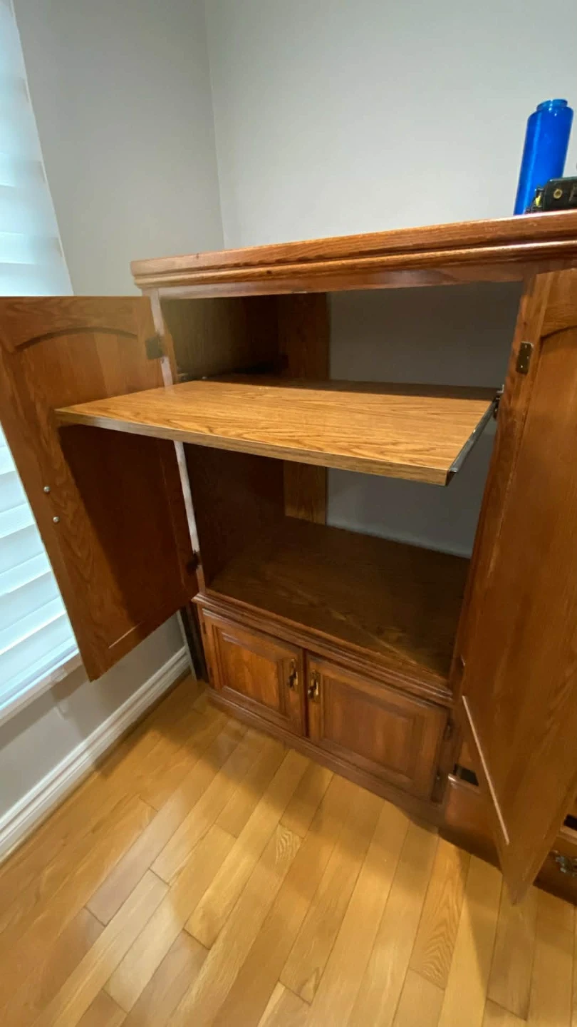 FREE Solid Oak Entertainment Unit ⚽ - photo 2