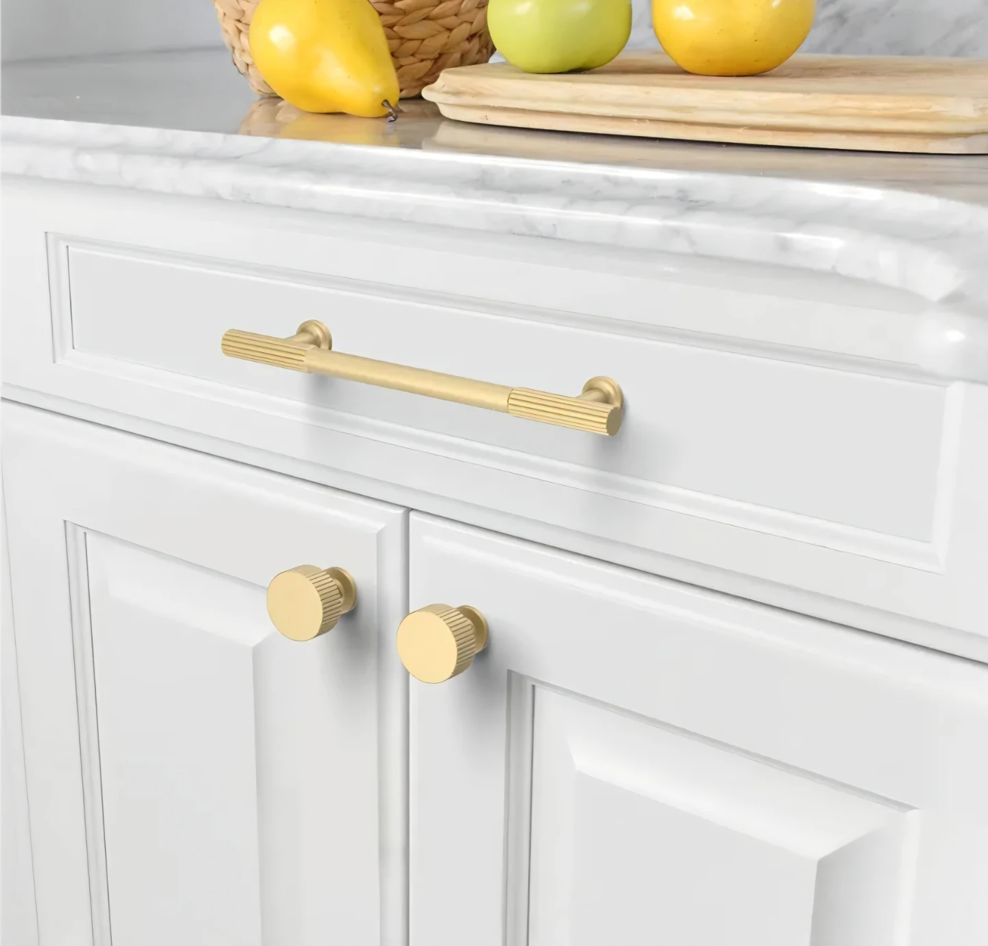 10 Pack - Brushed Gold Cabinet Handles – 5” Pulls – NEW - photo 3