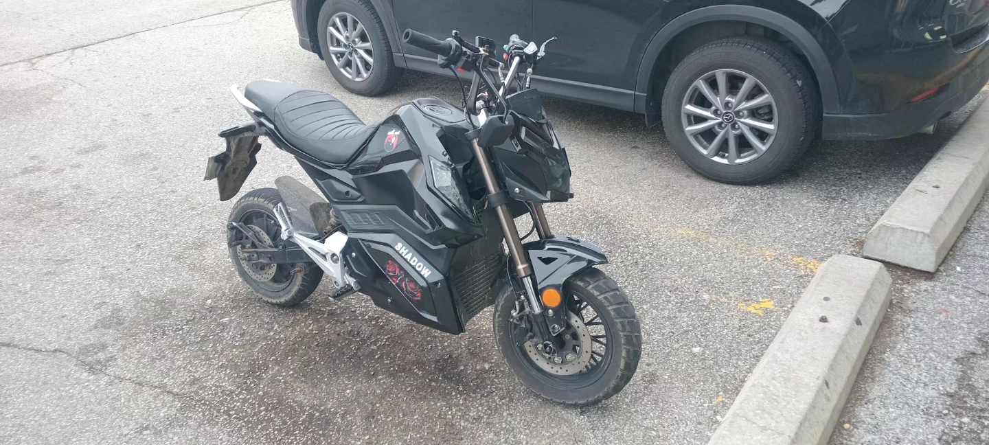 Black Electric Motorcycle - Shadow