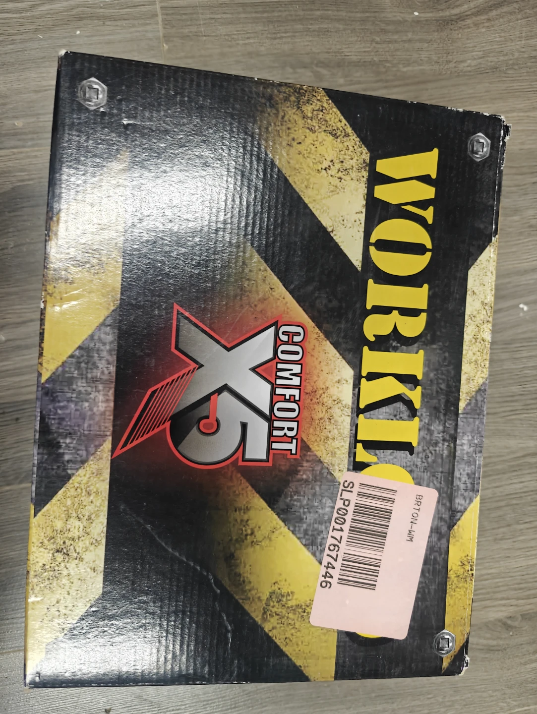 Workload Comfort Black Safety Shoes Size 7.5