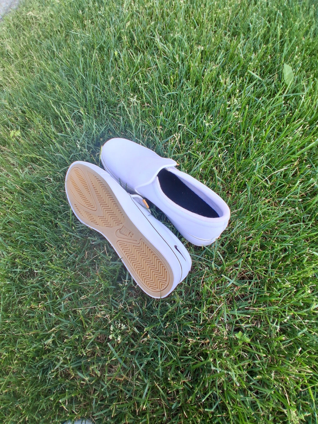 Nike White Slip-On Shoes
