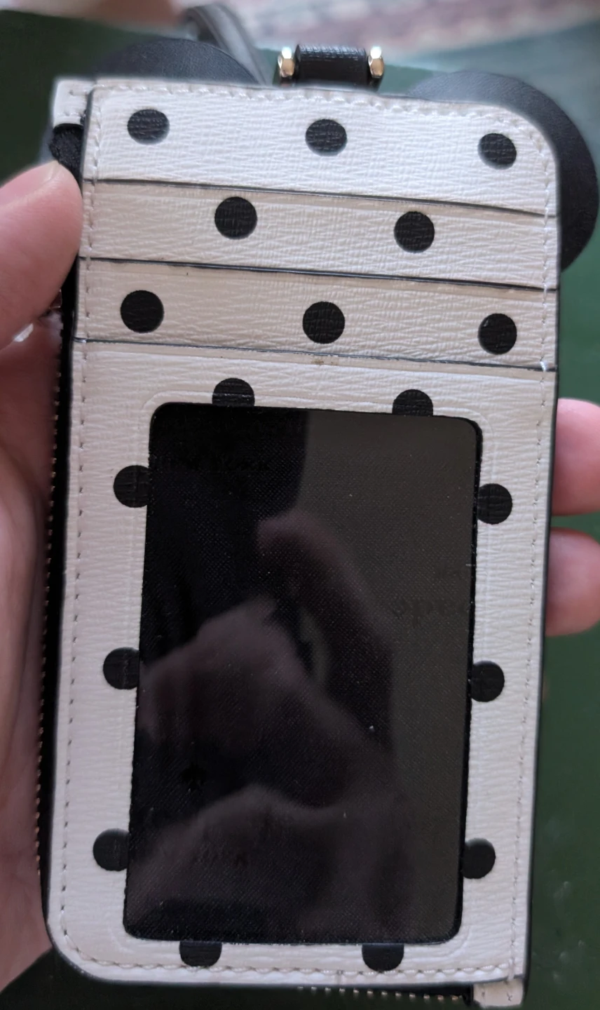 Kate Spade Minnie Mouse Polka Dot Card Holder - photo 2