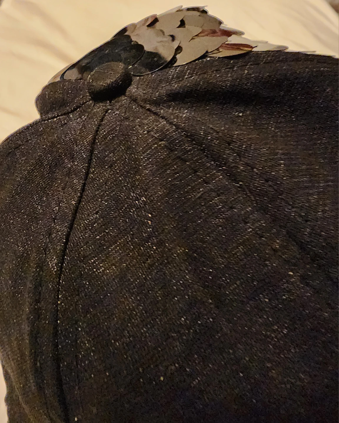 Black Sequined Baseball Cap - photo 5