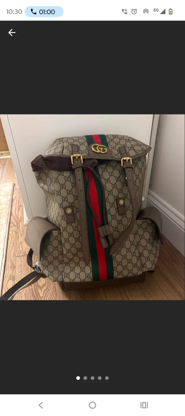 Gucci GG Supreme Monogram Backpack
