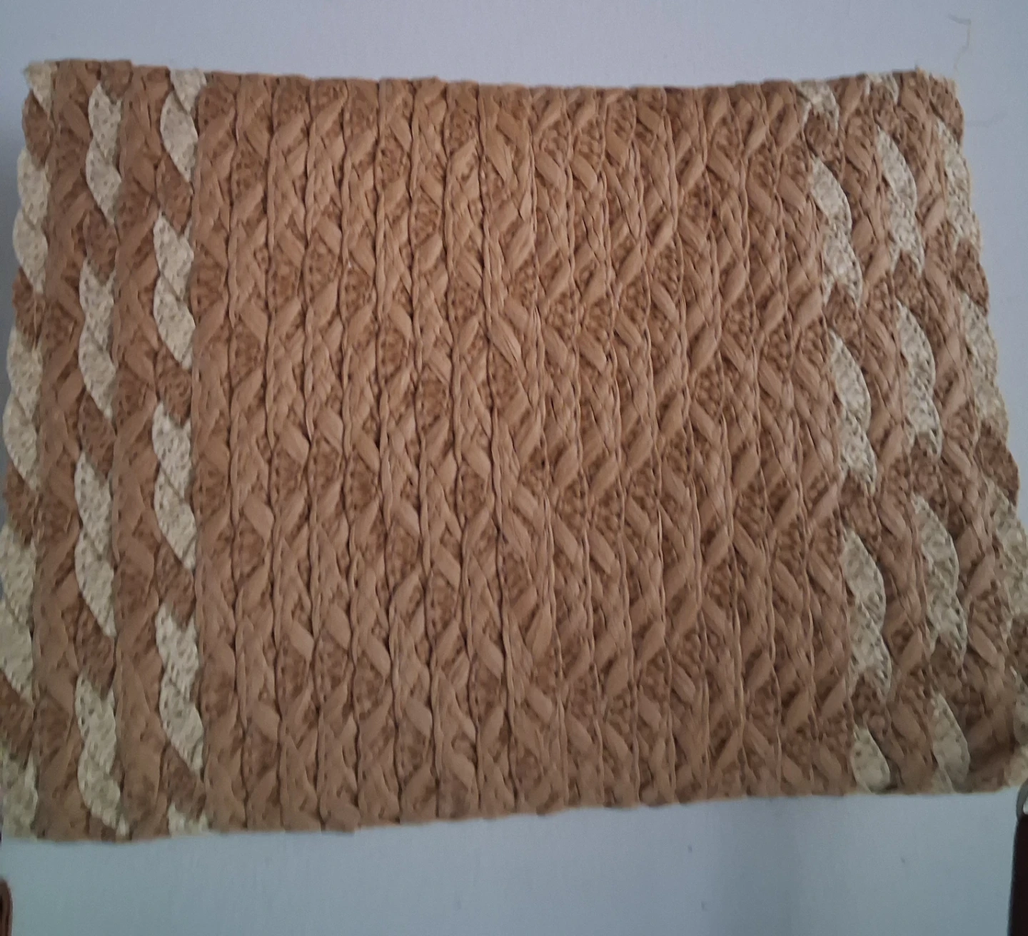Straw Clutch with Shoulder Strap - photo 3