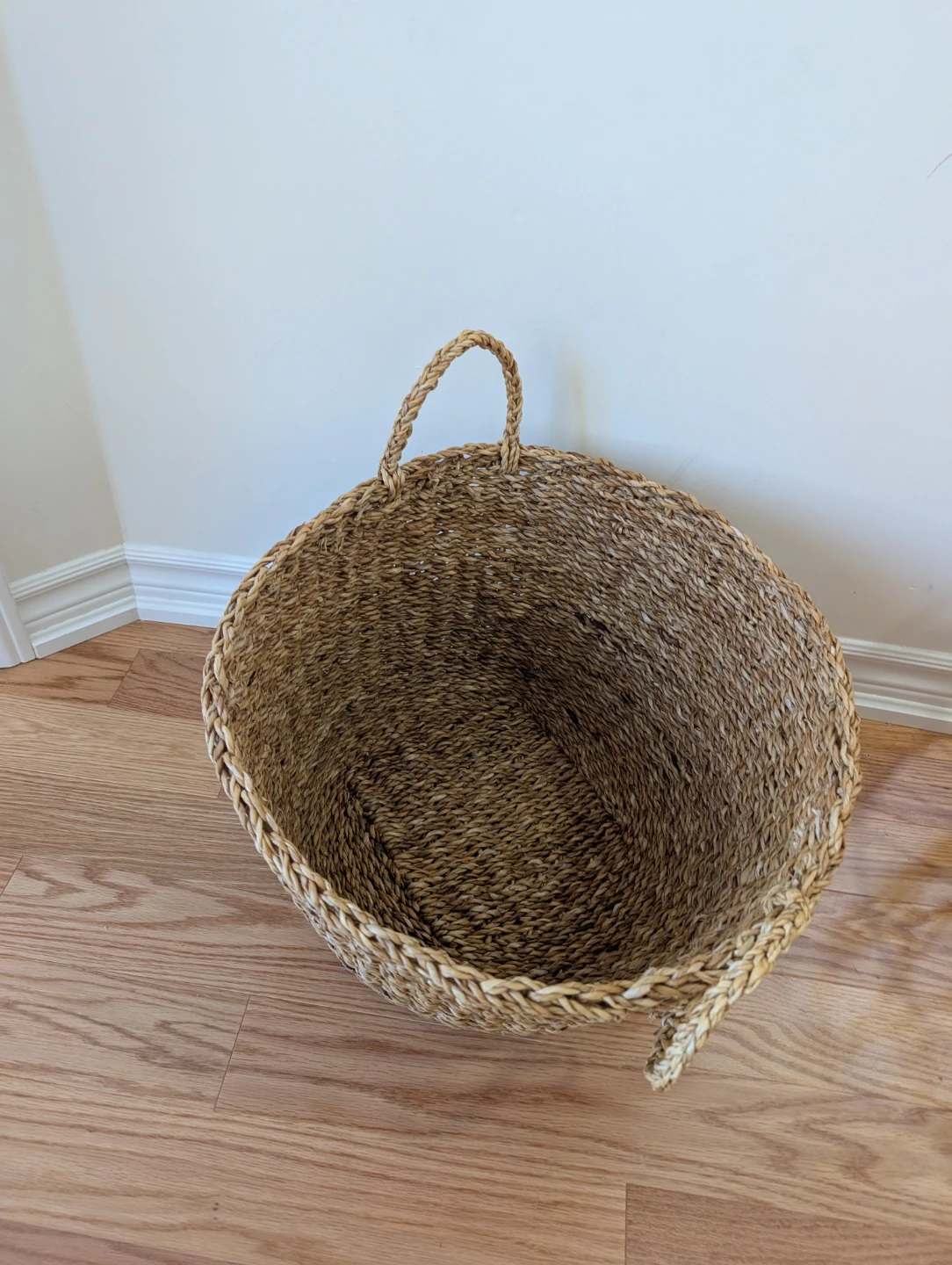 Woven Storage Basket with Handles - photo 2