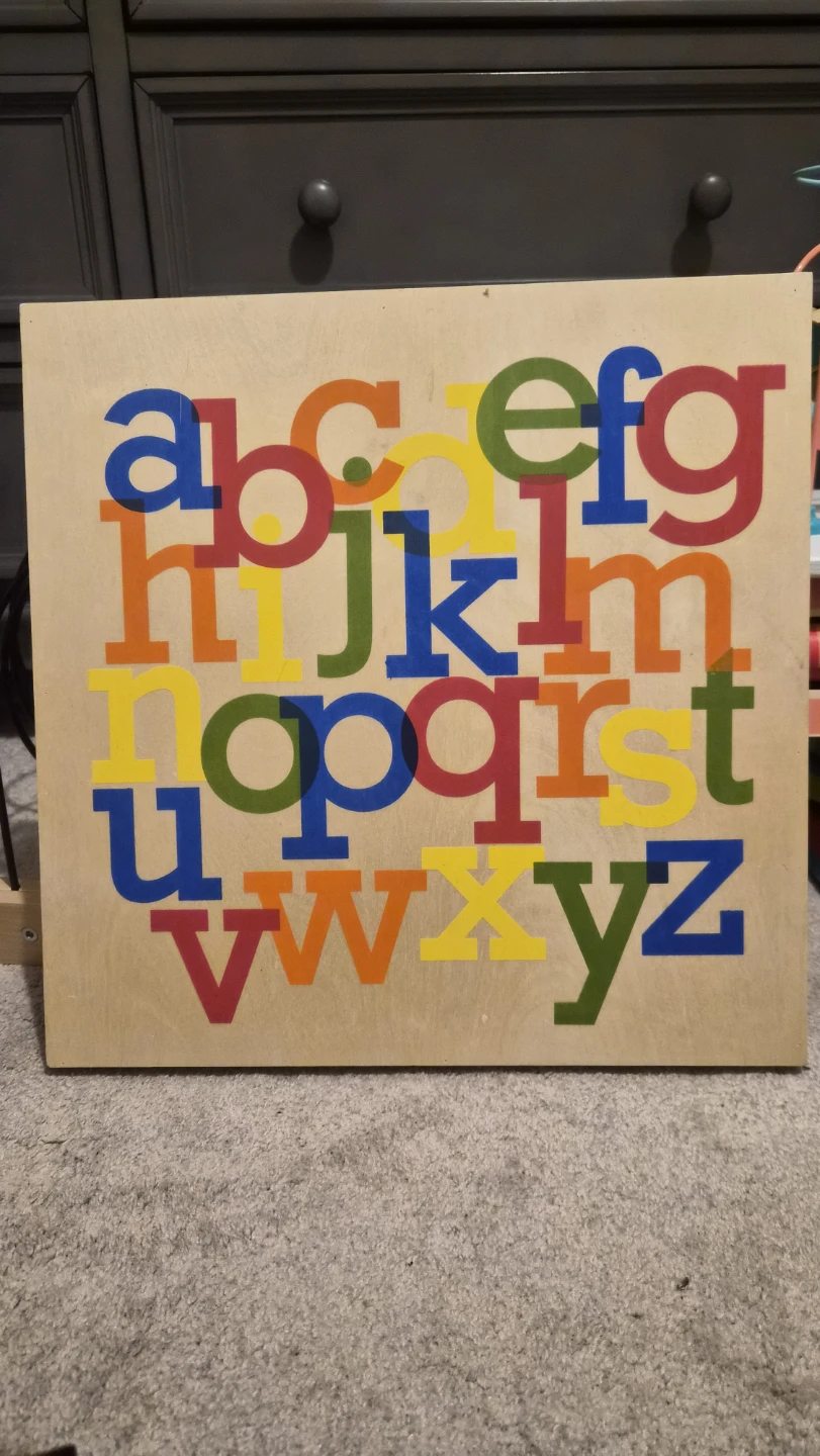 Wooden Alphabet Puzzle Wall Decor