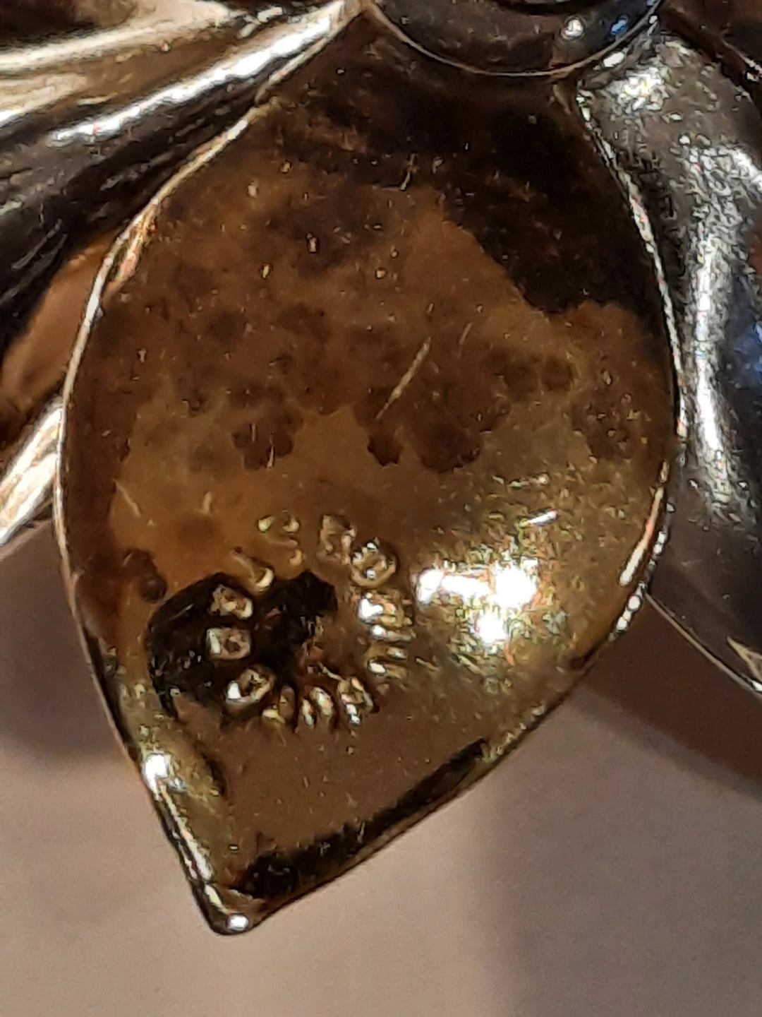 2 sterling silver brooches - Flower & Maple Leaf - photo 5