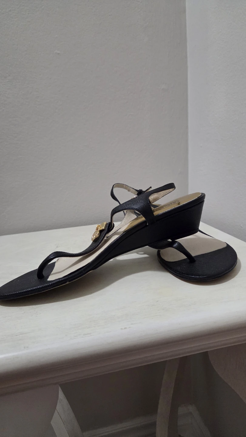 Michael Kors Black Wedge Thong Sandals - photo 2