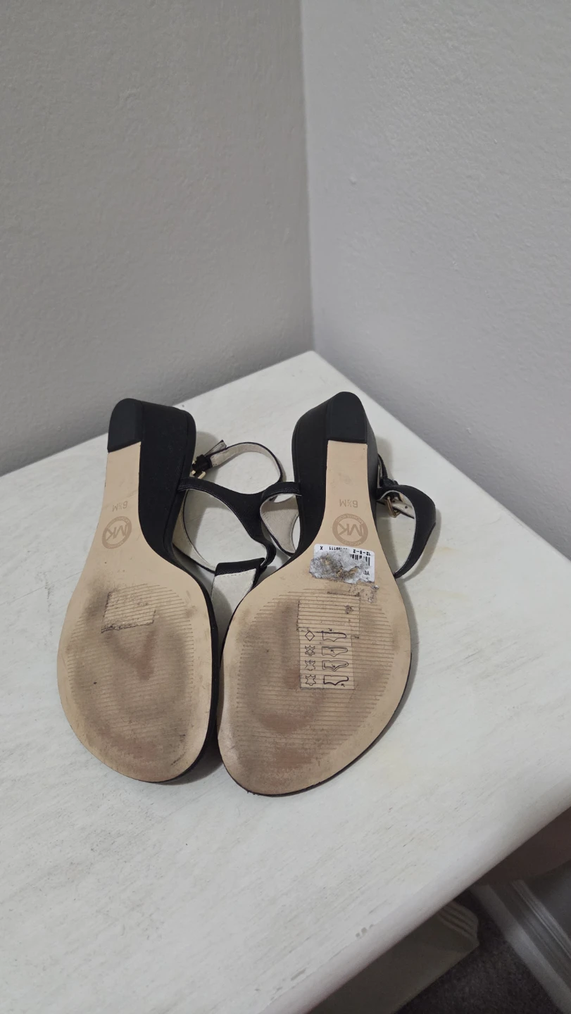 Michael Kors Black Wedge Thong Sandals - photo 3