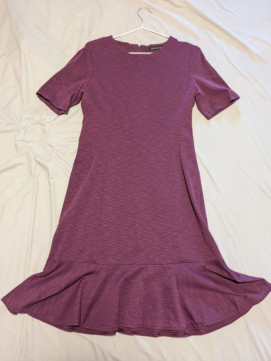 Banana Republic Women's Burgundy Fit and Flare Dress