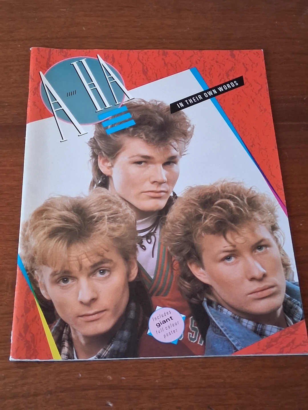 A-HA In Their Own Words Book with Giant Poster